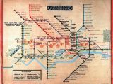 Tube Map London England Harry Beck 1902 1974 British First 1931 Version Of