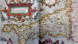 Tudor Map Of England Tudor Map Of Cornwall 1579 Christopher Saxton the