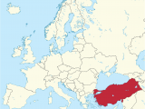 Turkey On A Map Of Europe Turkey Map Edirne