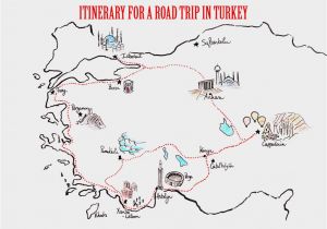 Turkey On Map Of Europe Itineraries for A Road Trip In Turkey Travel Europe Road