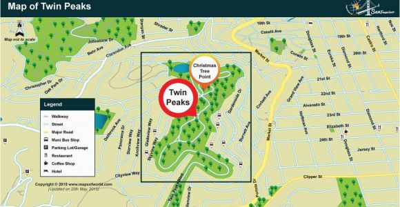 Twin Peaks California Map Twin Peaks Location Map San Francisco Pinterest San Francisco