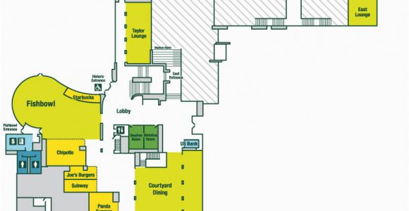 U Of oregon Campus Map Map Erb Memorial Union