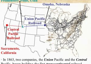 Union Pacific Railroad Map California Transcontinental Railroad Powerpoint Presentation American History