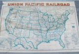 Union Pacific Railroad Map California Union Pacific Railroad Routes Usa Wall Map 1940