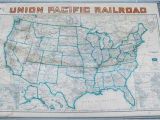 Union Pacific Railroad Map California Union Pacific Railroad Routes Usa Wall Map 1940