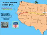 Union Pacific Railroad Map Texas First Transcontinental Railroad Lesson