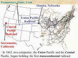 Union Pacific Railroad Map Texas Transcontinental Railroad Powerpoint Presentation American History