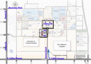 University Of Colorado Denver Map Barbaradaviscenter org