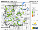 University Of Michigan Flint Map Crime Map Library Current Data Set Michigan Youth Violence