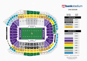 University Of Michigan Stadium Map Vikings Seating Chart at U S Bank Stadium Minnesota Vikings