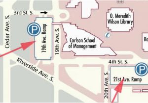 University Of Minnesota Parking Map Misrc Directions Parking