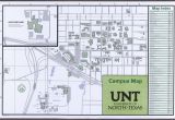 University Of north Texas Map University Of north Texas Campus Map 2014 15 Side 1 Of 2