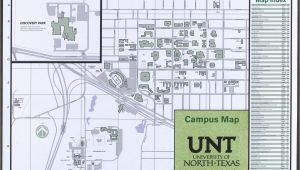 University Of north Texas Map University Of north Texas Campus Map 2014 15 Side 1 Of 2