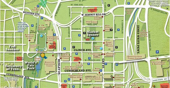 University Of Tennessee Medical Center Map Maps City Of Knoxville