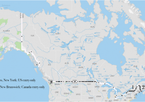 Us Canada Border Crossings Map Map Of Canada Us Border Ontario