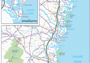 Us Map Savannah Georgia Georgia Coast Map
