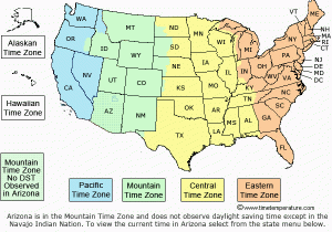 Usa and Canada Time Zone Map United States Time Zone Map