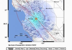 Usgs Gov Earthquake Map California M 4 1 12km S Of Tres Pinos Ca