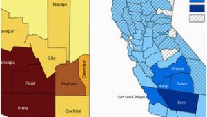 Valley Fever California Map Map Of Case Rates Of Coccidioidomycosis by County In Arizona In 2006
