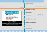 Vancouver Skytrain Canada Line Map Canada Line Wikivisually