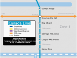 Vancouver Skytrain Canada Line Map Canada Line Wikivisually