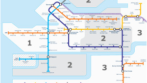 Vancouver Skytrain Canada Line Map Canada Line Wikivisually