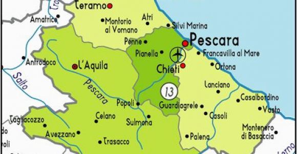 Vasto Italy Map Pinterest