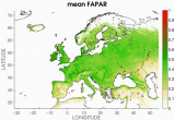 Vegetation Map Europe the Spatial Distribution Of Climatological Averages for 1998