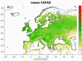 Vegetation Map Of Europe the Spatial Distribution Of Climatological Averages for 1998