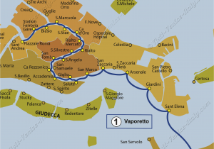 Venice Italy Airport Map Transport Vaporetto Waterbus Bus Lines Maps Venice Italy