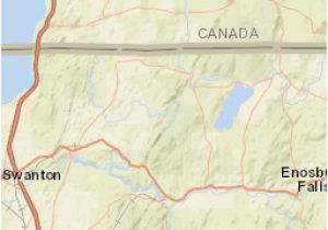 Vermont Canada Border Map Fairfield Vt