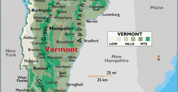Vermont Canada Map Vermont Large Color Map Maps Vermont Arizona State