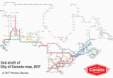 Via Canada Rail Map A Closer Look at the City Of Canada Transit Map Spacing National