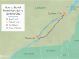 Via Canada Rail Map Options for Getting From Montreal to Quebec City