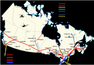 Via Rail Canada Route Map Via Rail Wikipedia La Enciclopedia Libre