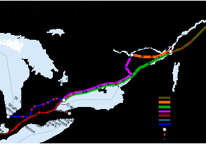 Via Rail Canada Route Map Via Rail Wikipedia La Enciclopedia Libre