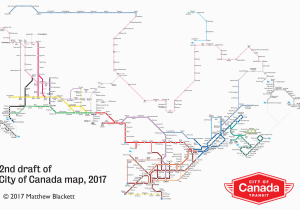 Via Rail Map Canada A Closer Look at the City Of Canada Transit Map Spacing