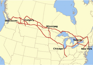 Via Rail Map Canada Canadian Pacific Railway Wikipedia