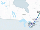 Via Rail Map Canada Map Of Train Of the atlantic Canada Region Travel