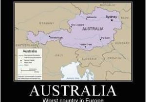 Vienna On Europe Map Funny Picture with Captions Map Showing Austria as Australia