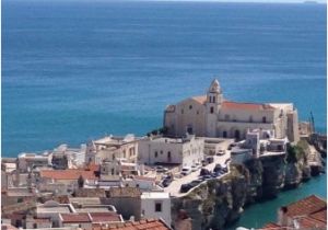 Vieste Italy Map Aussicht Von Der Terrasse Auf Vieste Picture Of B B Casanita