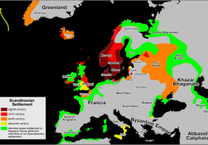 Viking Map Of Europe Scandinavian Settlement so Pretty Much Everywhere L