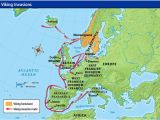 Viking Map Of Europe Viking Invasion Routes Viking Invasion Routes History