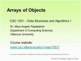 Villanova Italy Map Csc 1051 Data Structures and Algorithms I Dr Mary Angela