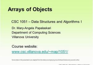 Villanova Italy Map Csc 1051 Data Structures and Algorithms I Dr Mary Angela