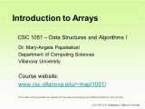 Villanova Italy Map Csc 1051 Data Structures and Algorithms I Dr Mary Angela