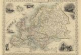 Vintage Maps Of Europe Vintage Map Europe 1851 Products Antique Maps Map