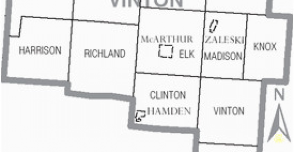 Vinton County Ohio Map Vinton County Ohio Wikivisually