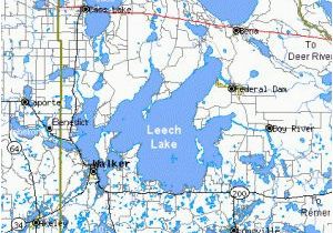 Walker Minnesota Map Leech Lake Minnesota Leech Lake Mn Leech Lake Map Minnesota Map