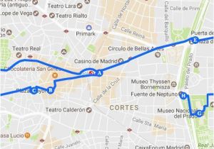 Walking Maps Spain Walking tour Of Madrid In 1 Day Travel In 2019 Walking tour